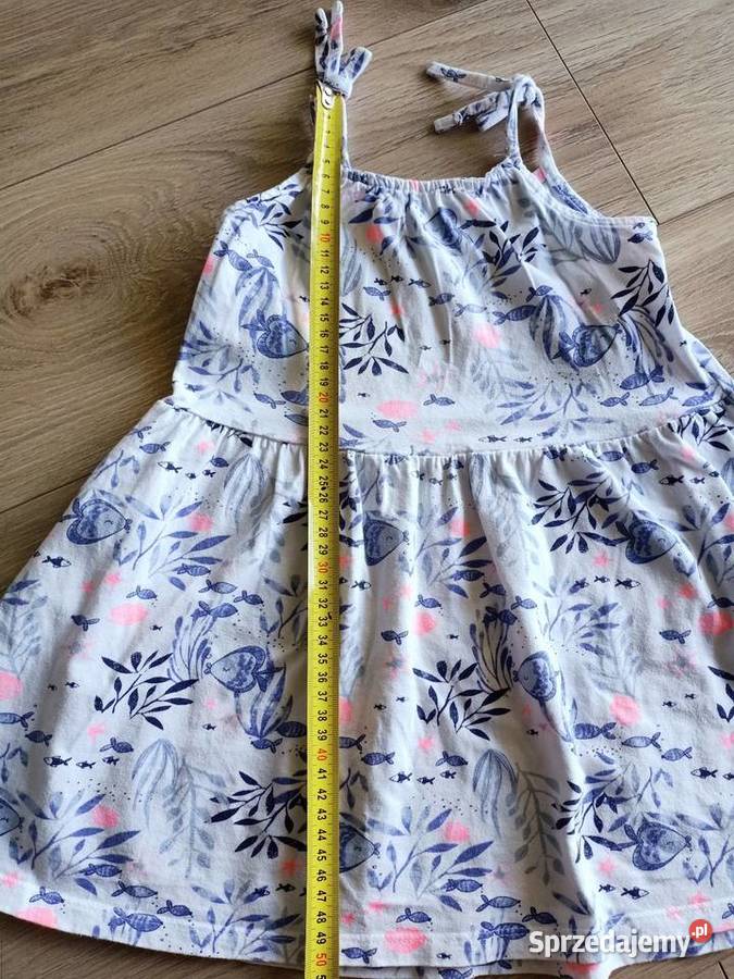 Sukienka dziewczęca letnia na ramiączka 104 Płock