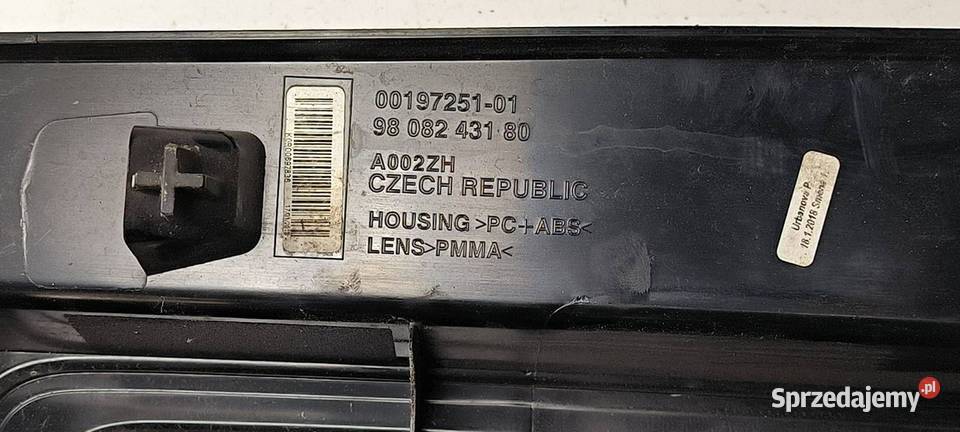 LAMPA LEWA TYŁ TOYOTA PROACE II 9808243180 osobowe Lipno