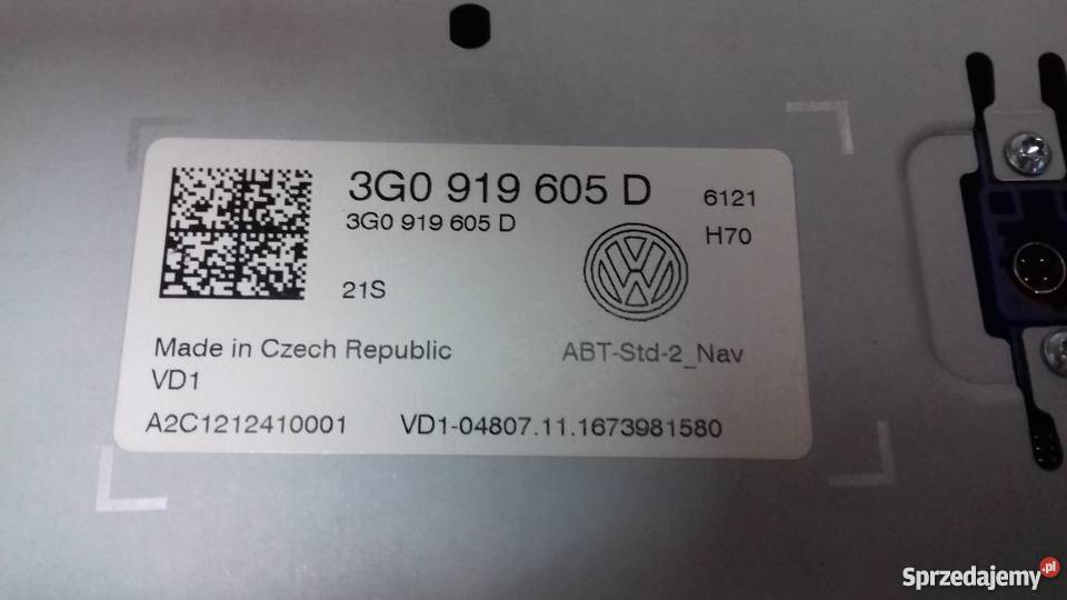 EKRAN RADIO NAWIGACJI VW PASSAT B8 Boguszyce sprzedam