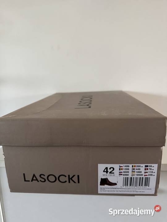 Botki skórzane męskie ocieplane Lasocki rozmiar inna wielkopolskie Poznań