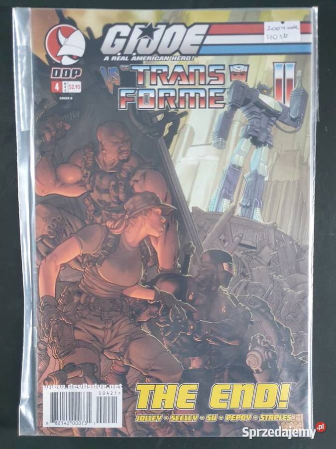 GIJoe vs Transformers zestaw 7 komiksów DDP Amerykańskie Gdynia