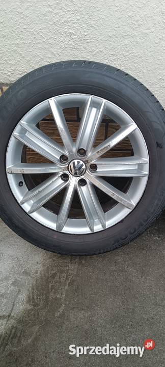ALUFELGI Z OPONAMI KOŁA KOMPLETNE VW 18 5112 Opony i felgi Rumia sprzedam