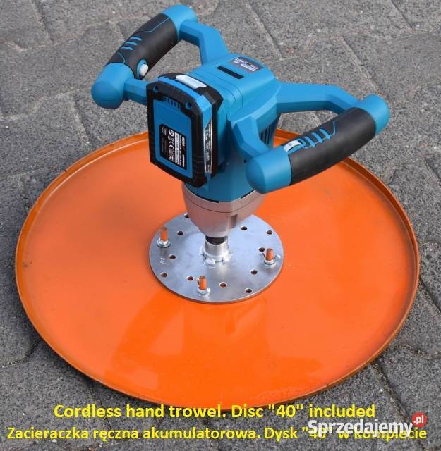 Zacieraczka akumulatorowa dwubiegowa lekka z