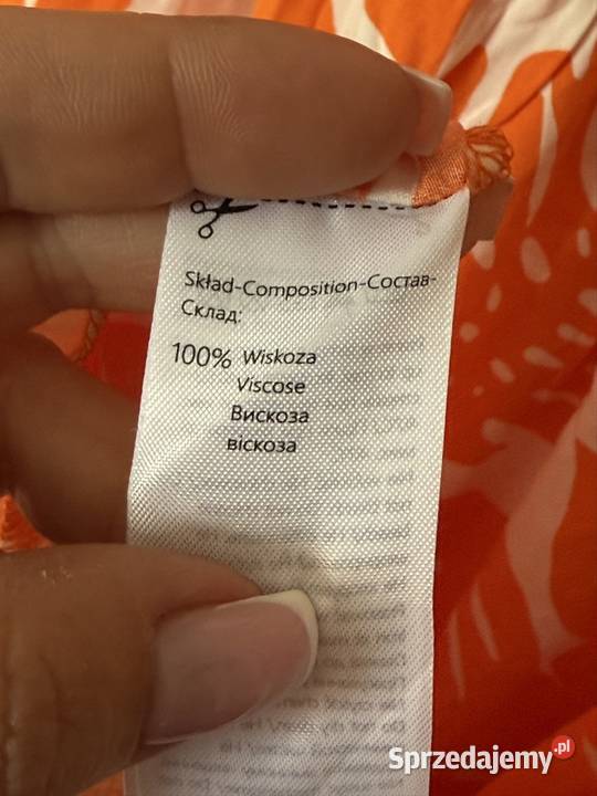 Sukienka XL kwiaty 100 wiskoza Bydgoszcz sprzedam