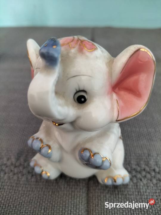 SŁONIK SZCZEŚCIA różowy obiekt Vintage dolnośląskie Wrocław