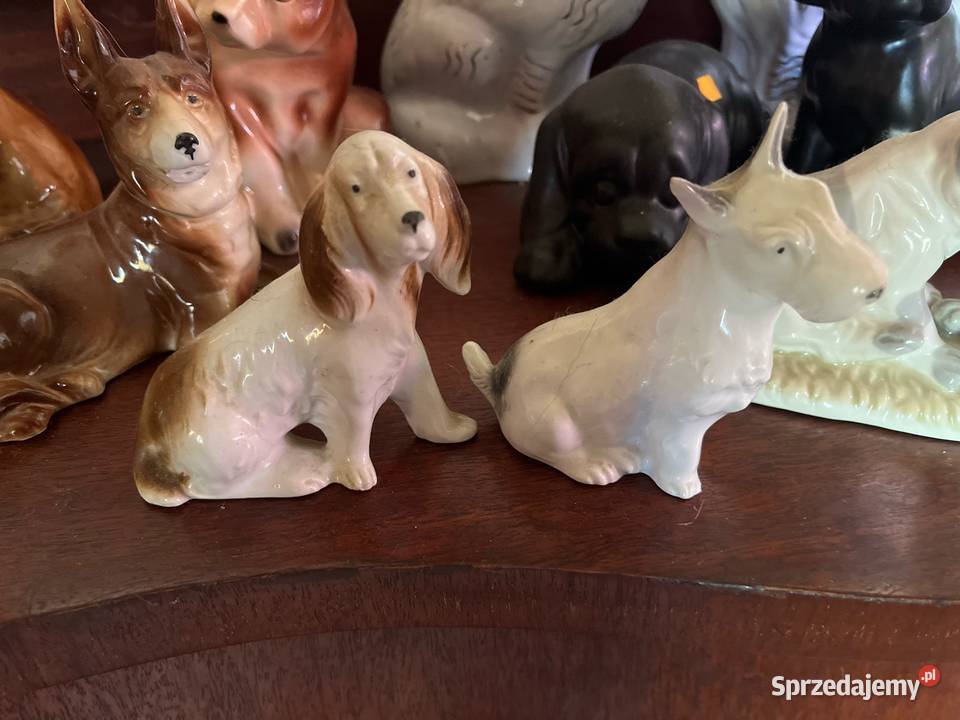 Piesek Figurka porcelanowa Śliczna figurka bez Antyki, Sztuka, Kolekcje Gdańsk