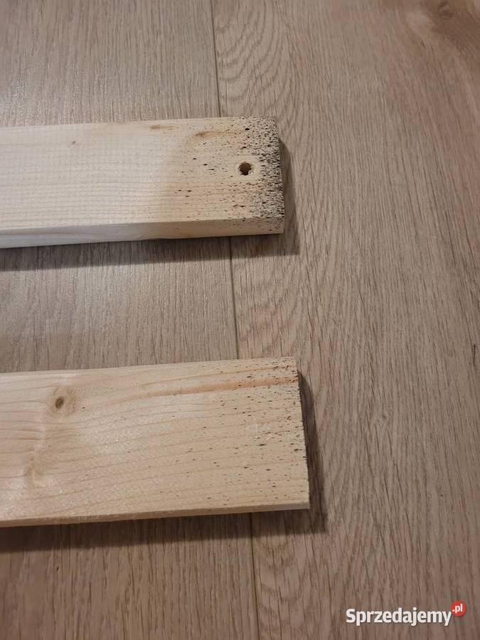 Stelaż łóżka deski sosnowe z taśmą pod materac 196cm Poznań sprzedam