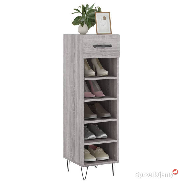 Szafka na buty szary dąb sonoma 30x35x105 Warszawa