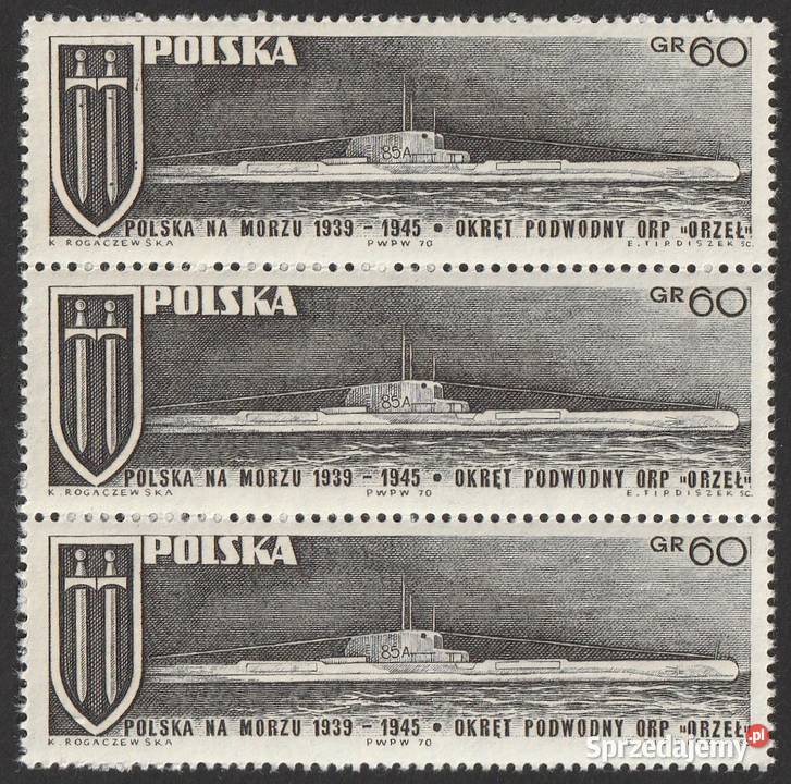 POLSKA POLSKA NA MORZU 1970 CZWÓRKA CZYSTE Filatelistyka Łódź