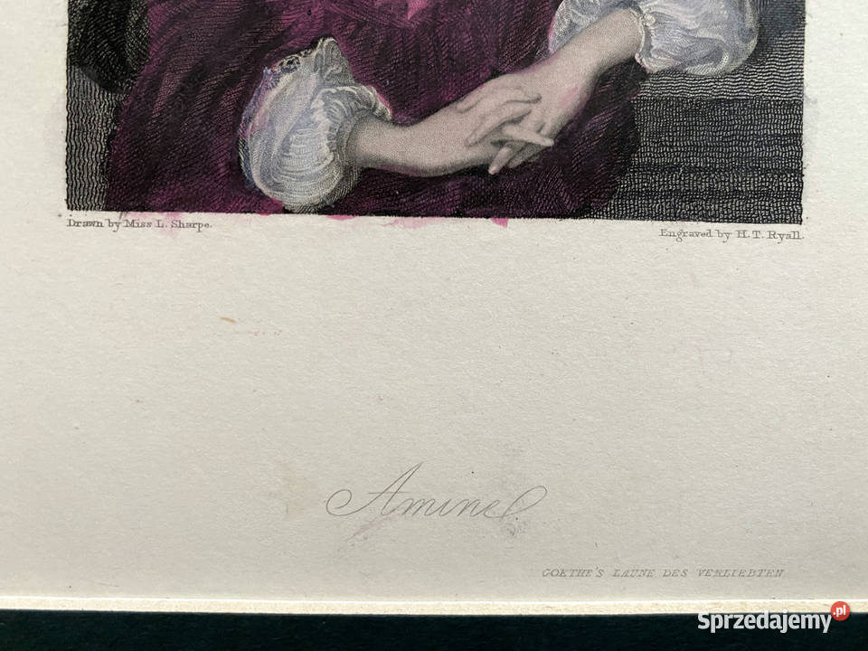 Staloryt XIX wiek Amine wg Goethego Warszawa