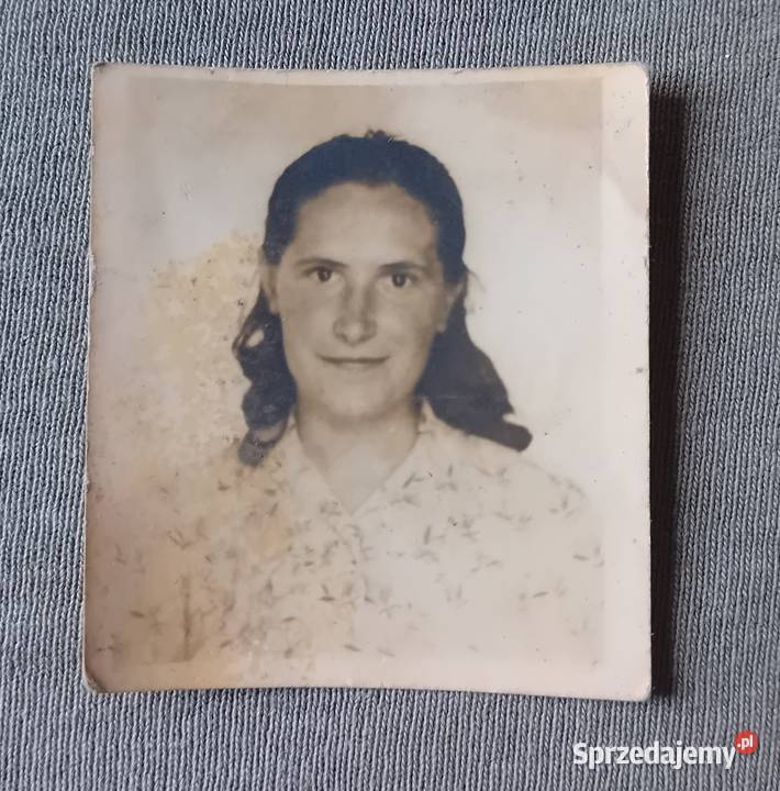 Stara fotografia paszportowa legitymacyjna lata wielkopolskie Koźminek