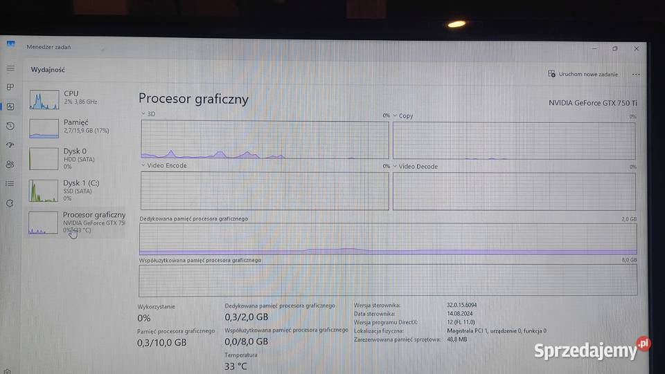 Komputer i5 4690 GTX 750TI 16GB RAM Komputery i Akcesoria