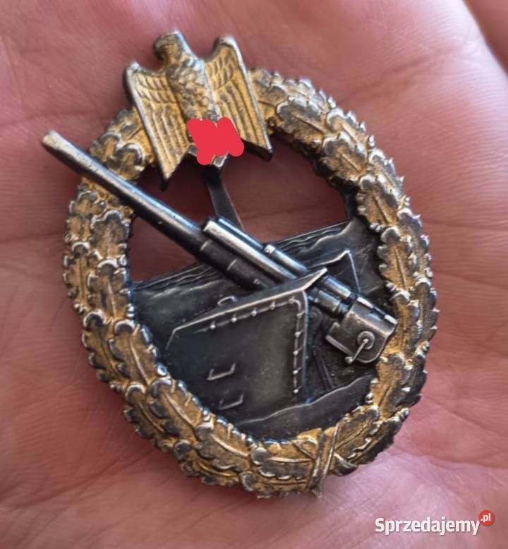 Odznaka niemiecka Kriegsmarine Artyleria Militaria