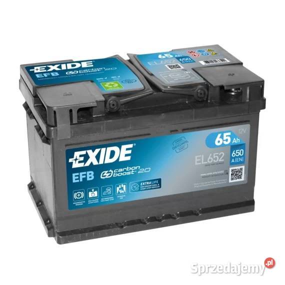Akumulator Exide Start Stop EFB 65Ah 650A PRAWY śląskie Częstochowa sprzedam