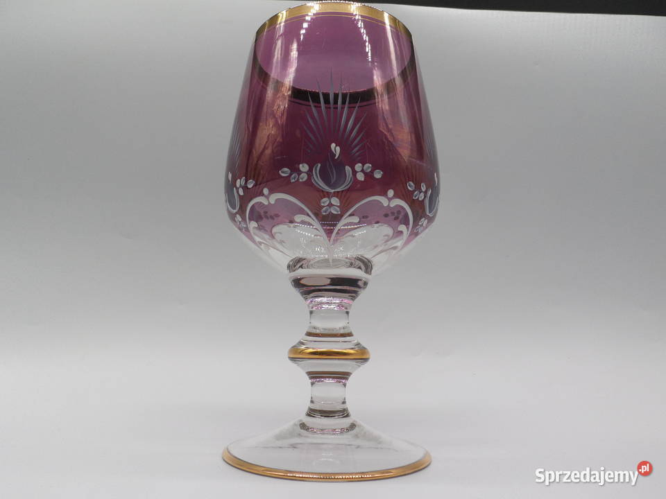 Stary Elegancki Kielich Remer Szkło Bohemia Raszków