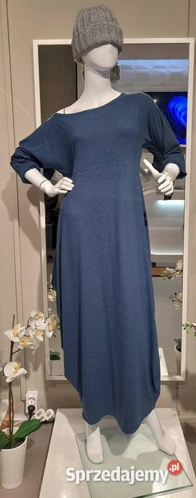 Sukienka maxi TAFFI M z angory w różnych podlaskie Białystok