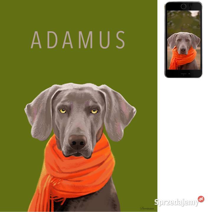 Portret psa kota Poznań