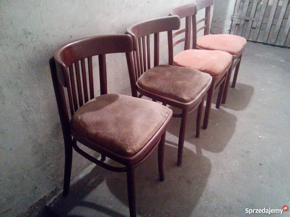 OKAZJA krzesło PRL krzesła 4sztuki śląskie Zabrze