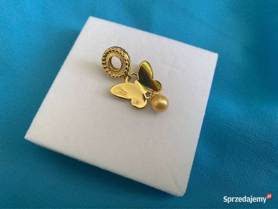 nowa masywna pozłacana zawieszka charms beads pomorskie Gdynia