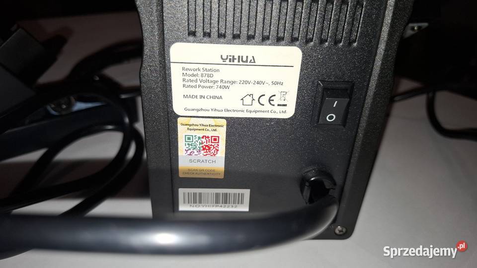 Stacja lutownicza YIHUA 878D NOWA nieużywana Namysłów