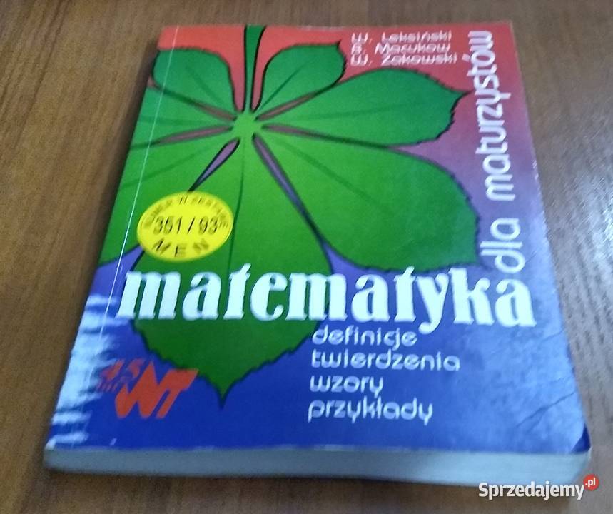 Matematyka maturzystów definicje twierdzenia Gdańsk