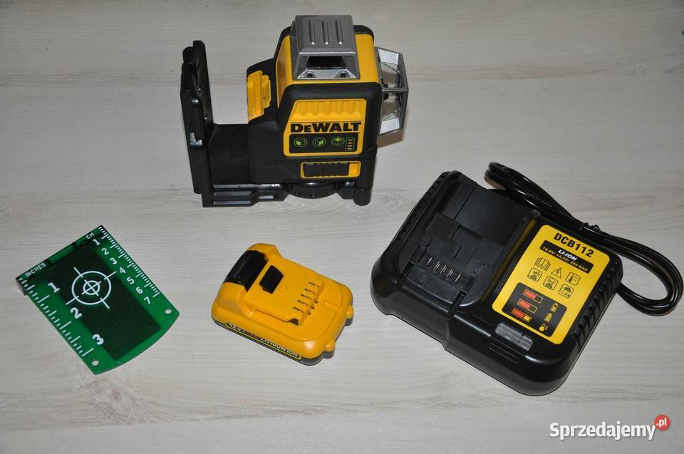 Laser krzyżowy poziomica DW089LG 12V akumulator Lasery krzyżowe Chrzanów