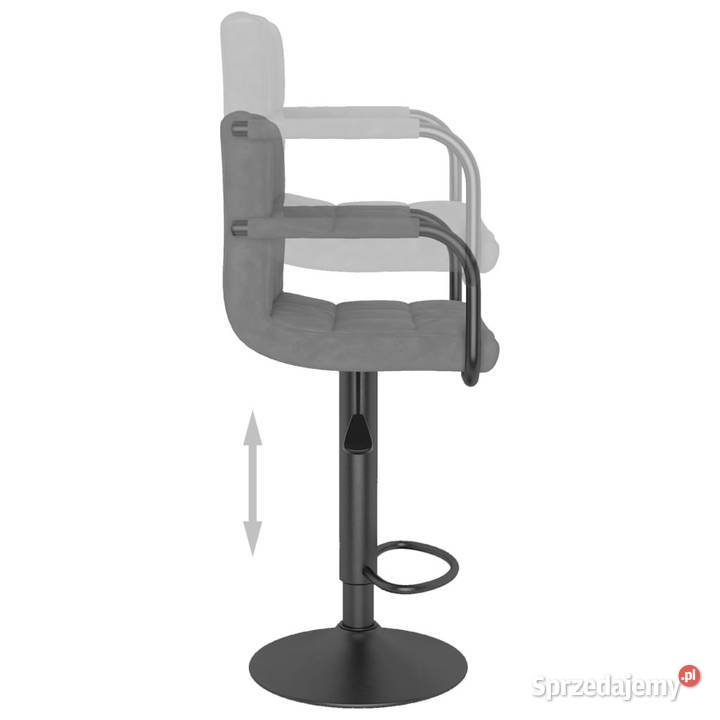 Hoker jasnoszary obity aksamitem WM334648 mazowieckie Warszawa