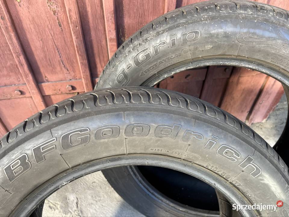 Oryginalne opony letnie BF Goodrich 17 Samochodowe śląskie