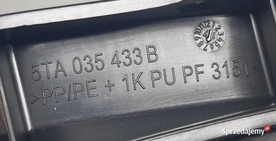 OBUDOWA GŁOŚNIKA DRZWI VW TOURAN 5TA035433B osobowe Mielęcin