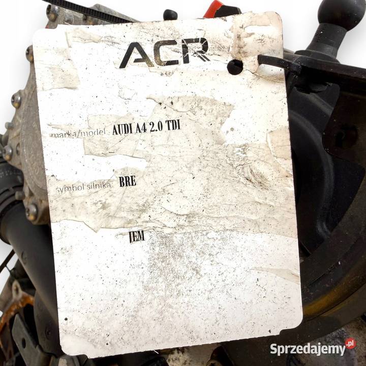 SILNIK BRE Audi A4 B7 A6 C6 20 TDI 140 diesel lubelskie Chełm