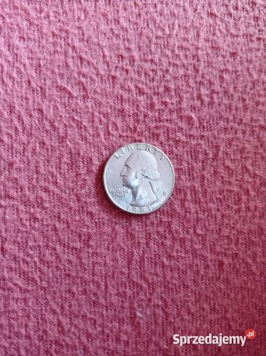 Duży Liberty Quarter Dollar USA 1981 Olsztyn