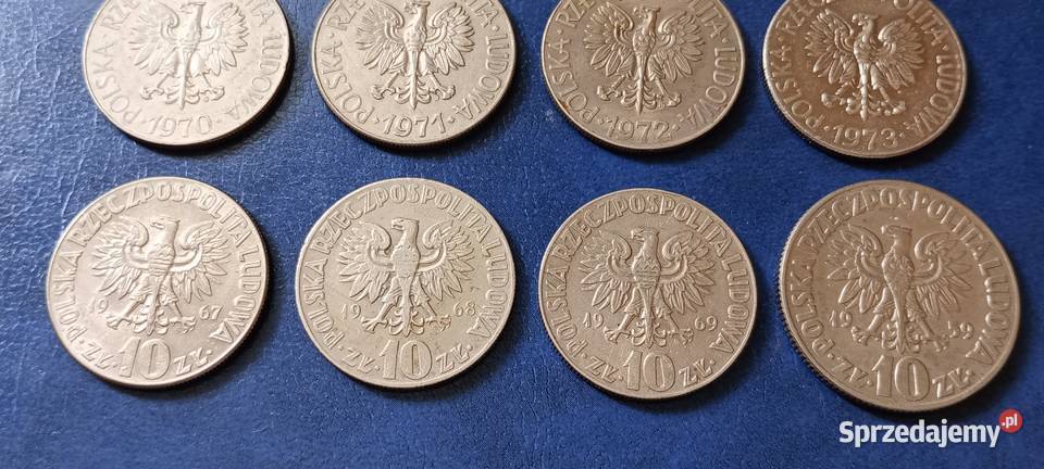 Stare monety 10 złotych 12 monet Kościuszko Lesko