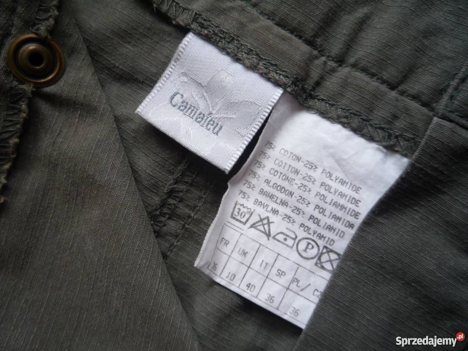 Camamieu 34XS 36S Spódniczka zielona khaki Odzież damska Szczecin