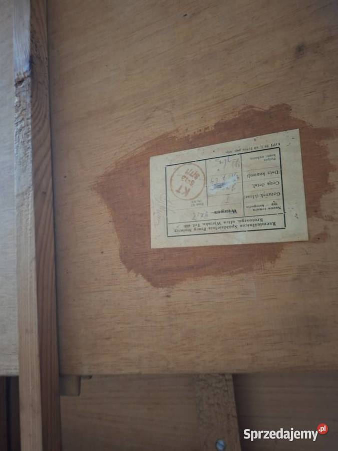 Stół jadalny owalny PRL Września