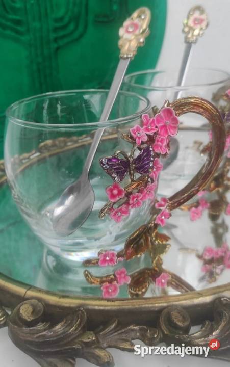 Luxury GlassyfiLuksusowa filiżanka z łyżeczką Pabianice