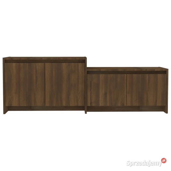 Szafka TV brązowy dąb 1465x35x50 materiał Szafki