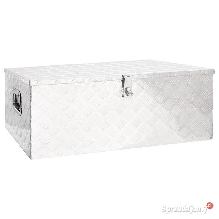 vidaXL Skrzynka do przechowywania srebrna Pozostałe mazowieckie Warszawa