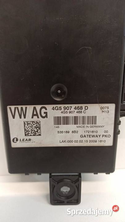 AUDI A6 C7 MODUŁ STEROWNIK GATEWAY 4G5907468D osobowe