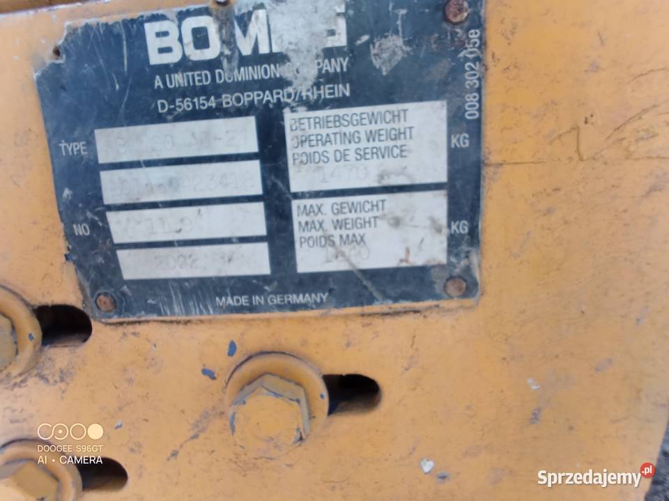 Walec bomag bw80 1450 wibracja na dwa walce Międzybórz sprzedam