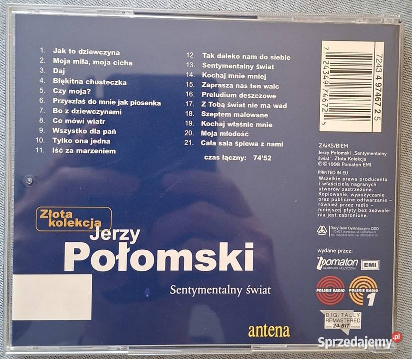 CD Jerzy Połomski Sentymentalny świat