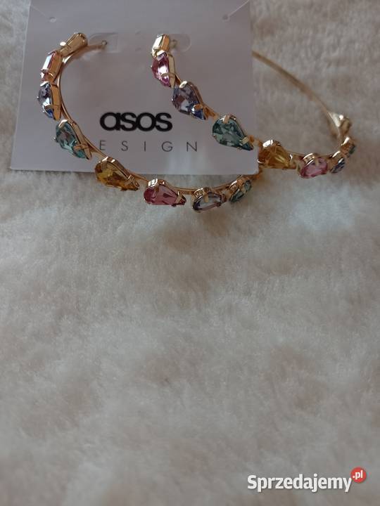 ASOS Bogato zdobione duże kolczyki z Londynu Kraków