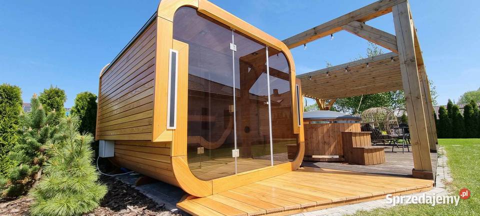 Sauna ogrodowa nowoczesna przeszklona podkarpackie Jasło
