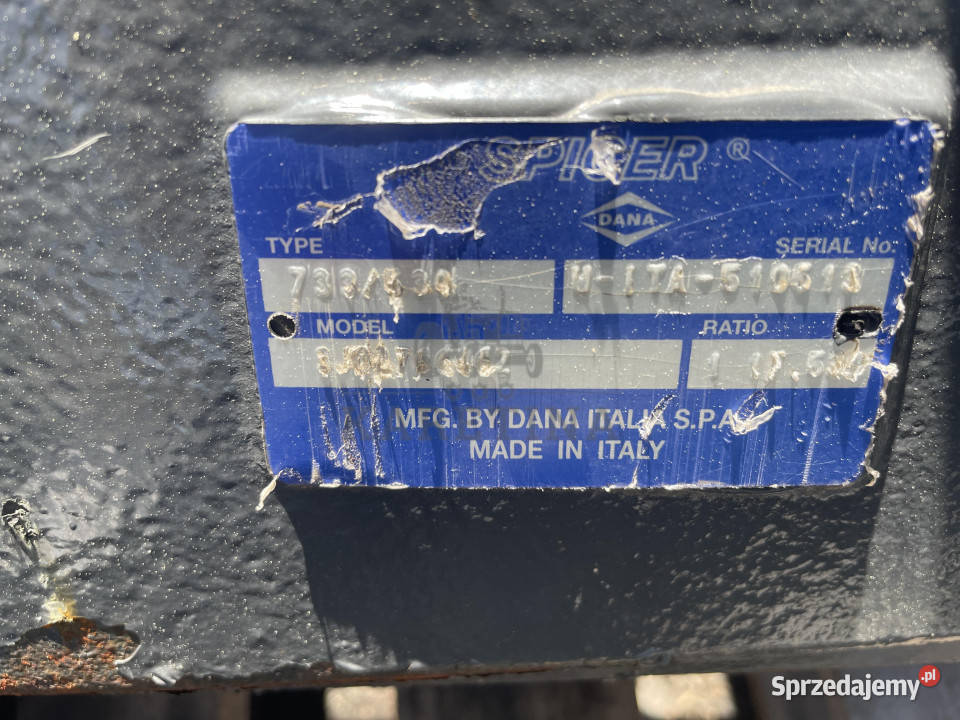 Dana Spicer oś 733530 atak wałek talerz