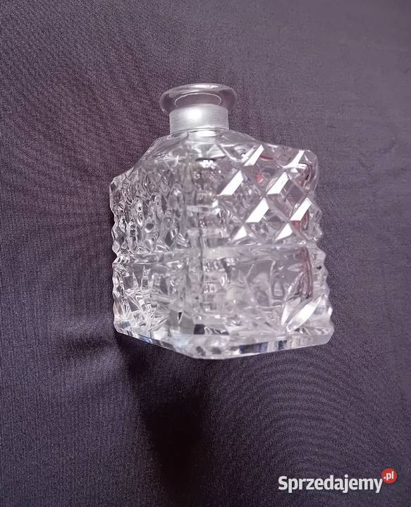 Kryształowy flakon do perfum Około połowy XX w Koźminek