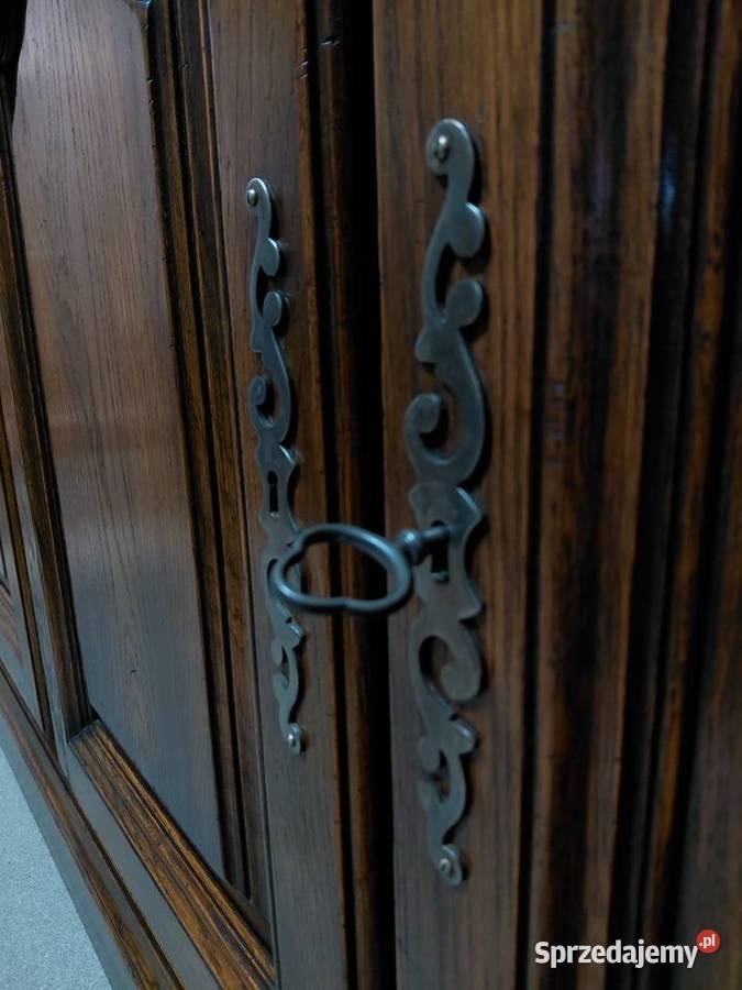 Stylowa komoda bufet lite drewno dębowe podlaskie Białystok