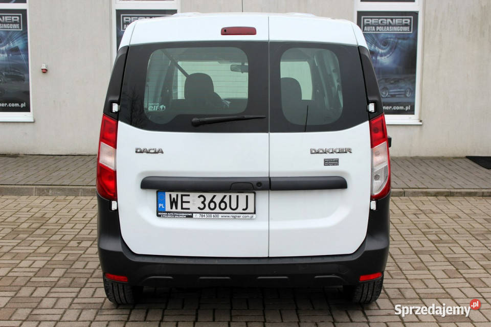 Dacia Dokker FV23 SalonPL Confort 16Sce 102 1WŁ autoalarm mazowieckie Sokołów sprzedam