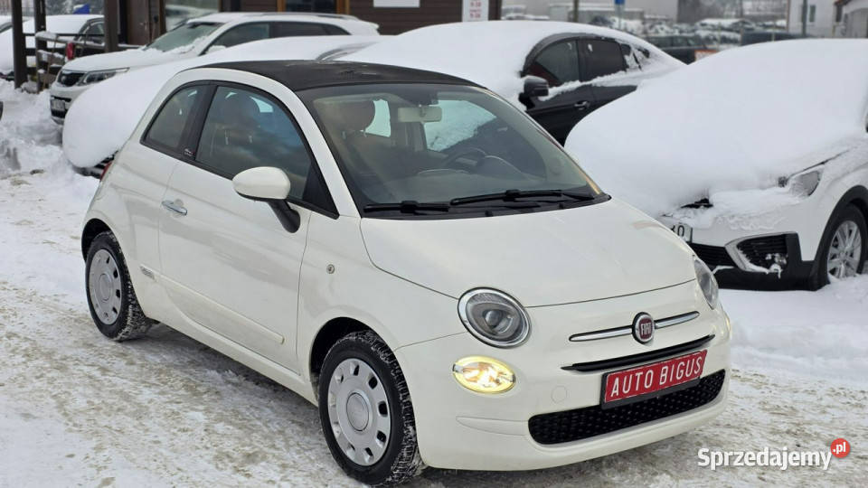 Fiat 500 ledy super stan zarejestrowany biała wspomaganie kierownicy pomorskie sprzedam