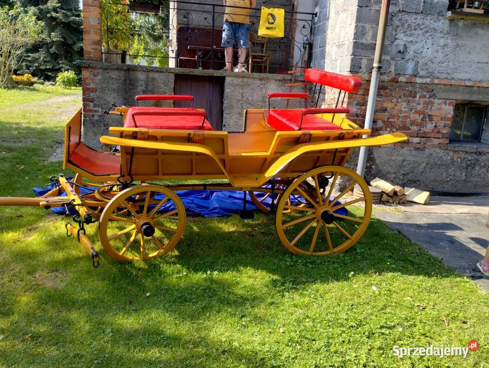 Piękny powóz wagonetka bryczka śląskie Janowice