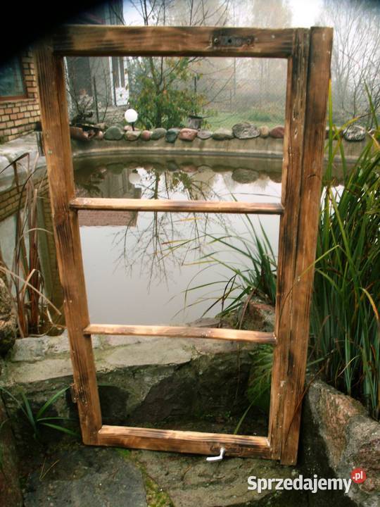 Rama okienna lustro aranżacja wnętrz 104x61 warmińsko-mazurskie Ełk