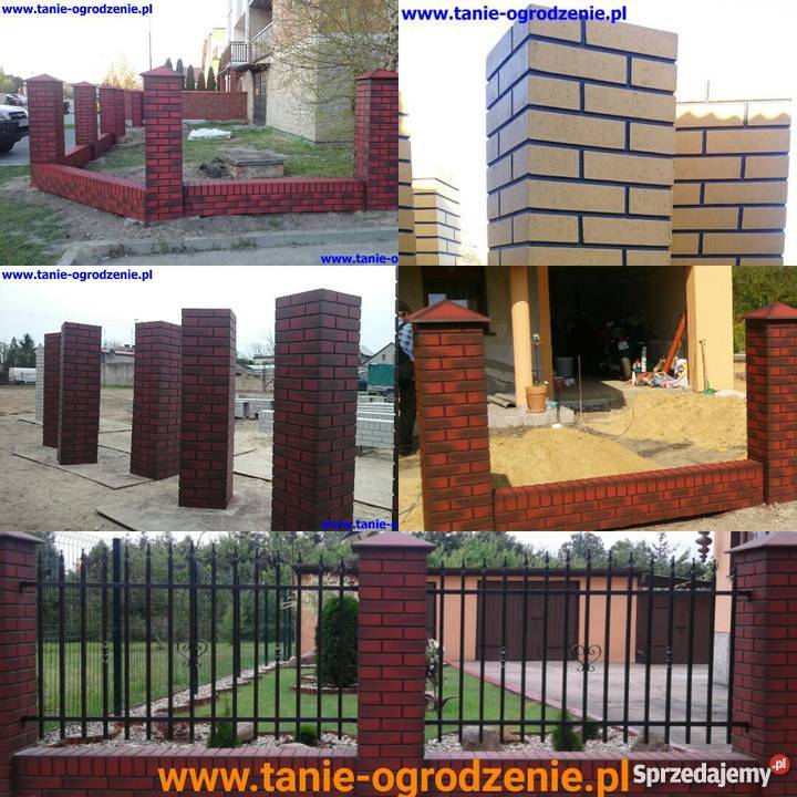 Słupki murki ala klinkier wielkopolskie Kalisz